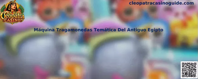 Máquina tragamonedas temática del Antiguo Egipto con inspiración en Cleopatra, faraones y símbolos dorados