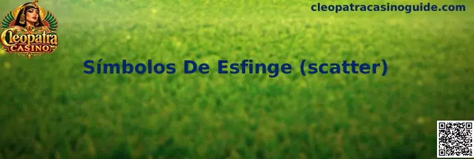 Símbolos De Esfinge scatter de Cleopatra Casino